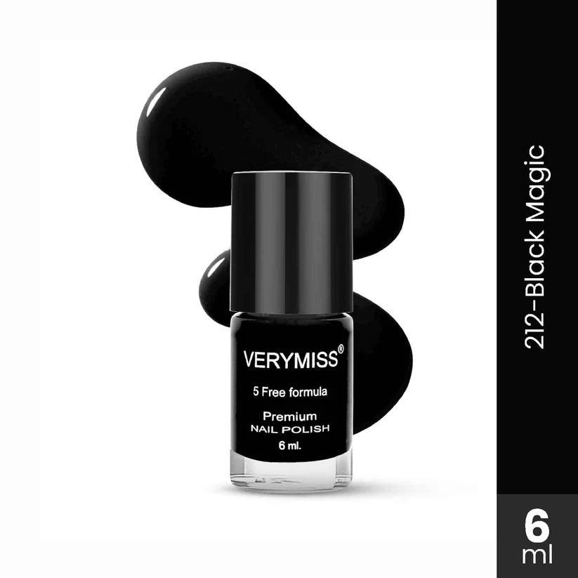 Verymiss Premium Non UV Gel Nail Polish 212 Black Magic