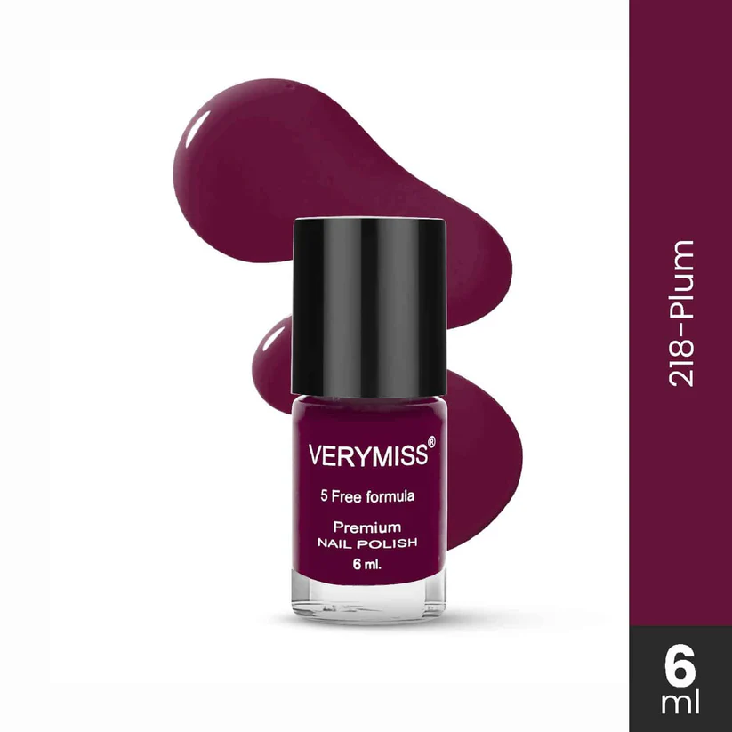 Vermiss Premium Non UV Gel Nail Polish 218 Plum