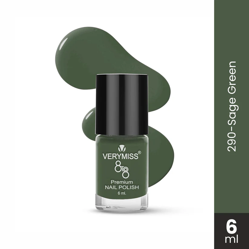 Vermiss Premium Non UV Gel Nail Polish 290 Sage Green
