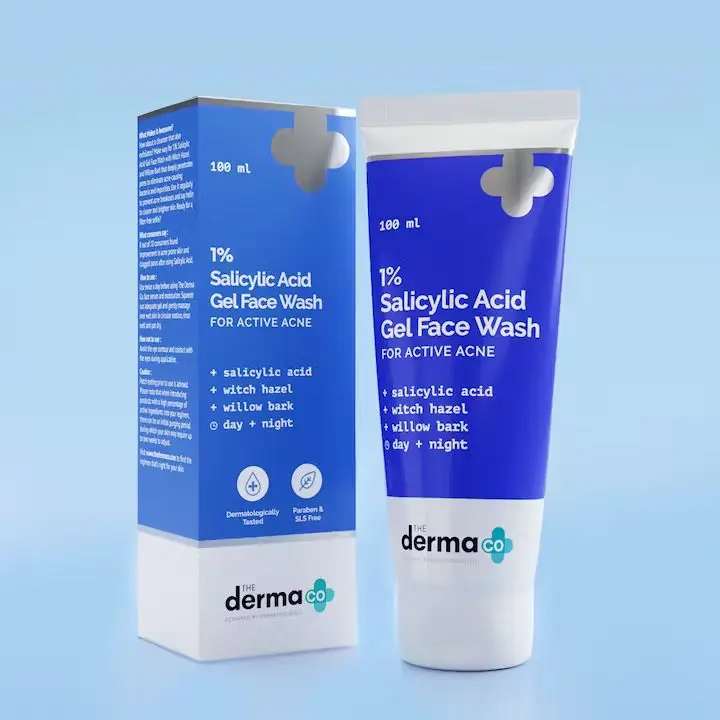 THE DERMA CO 1 Percent Salicylic Acid Gel Face Wash - 100ml