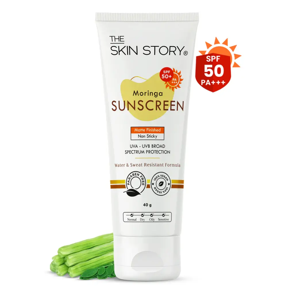 The Skin Story Moringa Sunscreen SPF 50 UVA/UVB Protection 40g