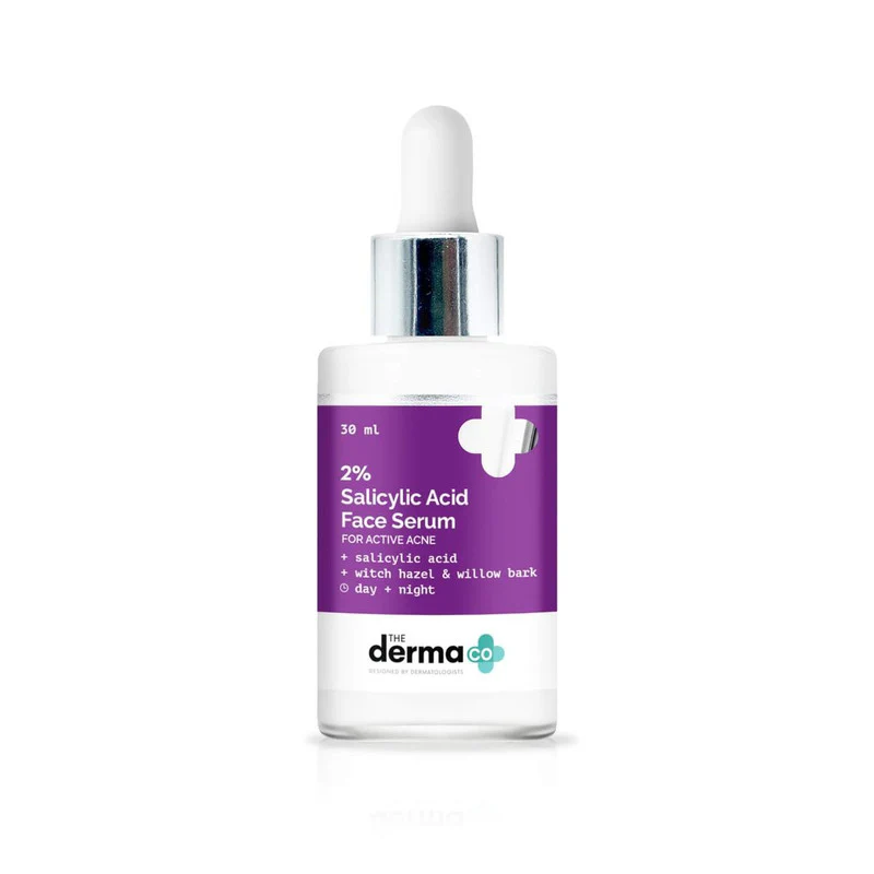 The Derma Co. 2% Salicylic Acid Face Serum For Active Acne 10ml