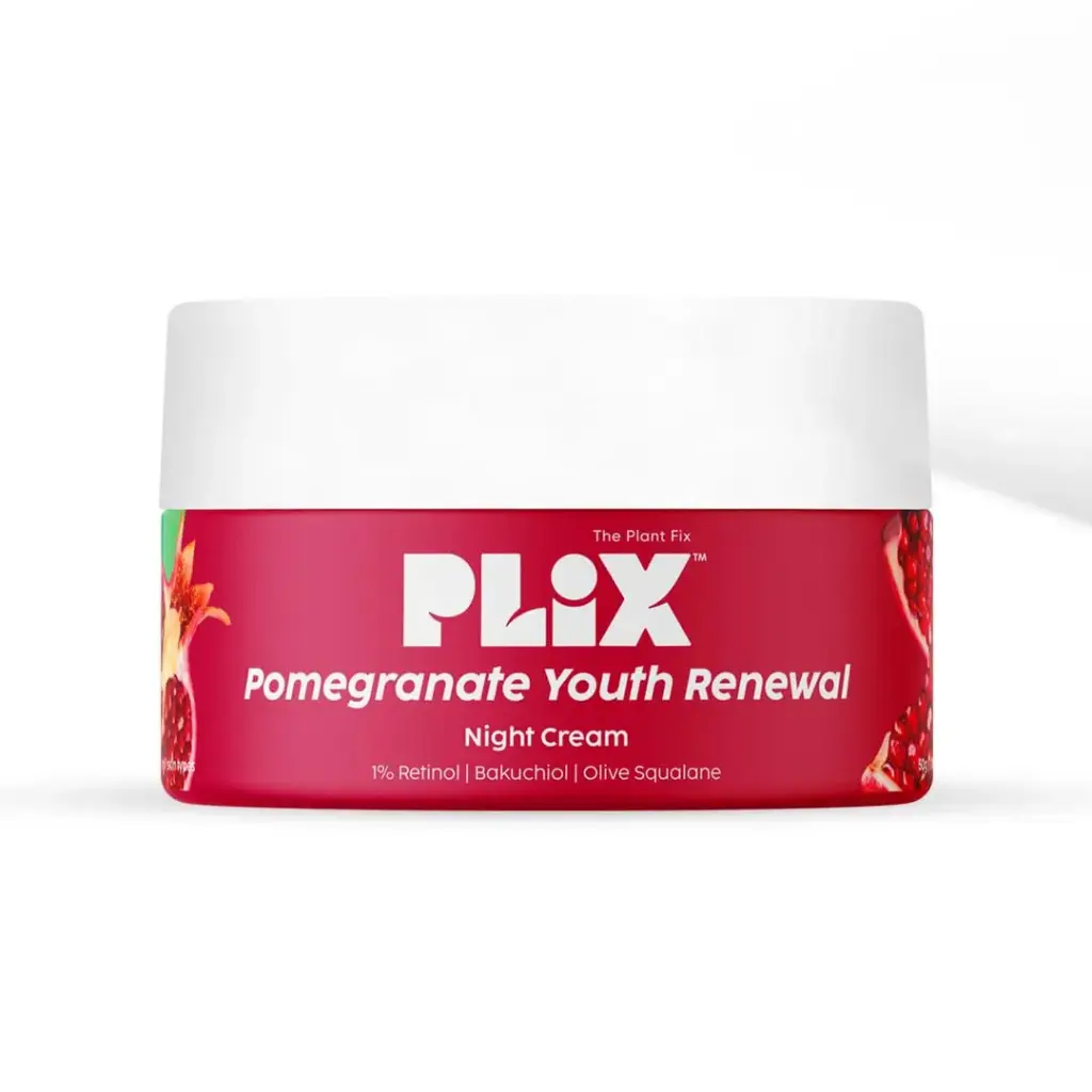 The Plant Fix Plix Pomegranate 1.20% Retinol & 1% Bakuchi Oil Anti Ageing Night Cream 