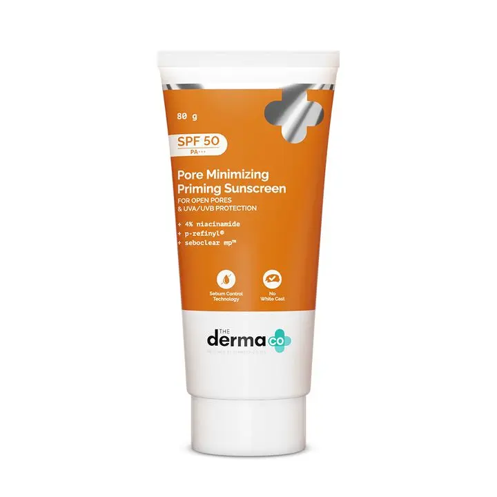 Pore Minimizing Priming Sunscreen For Open Pores & UVA/UVB Protection - 80g 