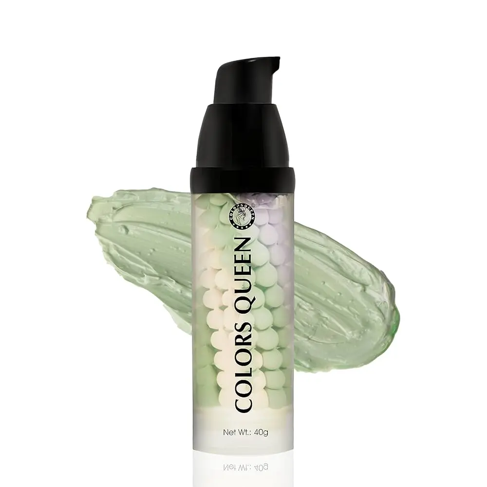 Colors Queen 3 in 1 Facial Primer - 02 Green, 40g 