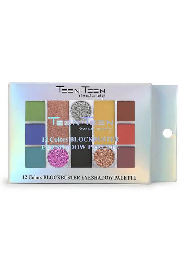 TEEN TEEN Blockbuster-12 Color Eyeshadow With Glitter