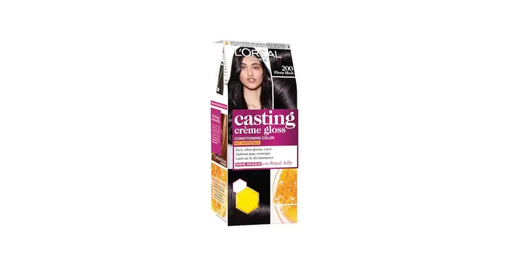 Loréal Paris Casting Creme Gloss Pack Hair Colour Cream, 200 Ebony 