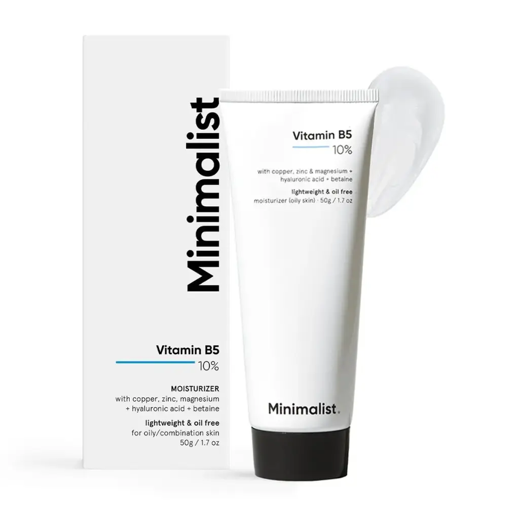 Minimalist Dehydrated Skin Moisturizer with 10% Vitamin B5 for Oily 50gm