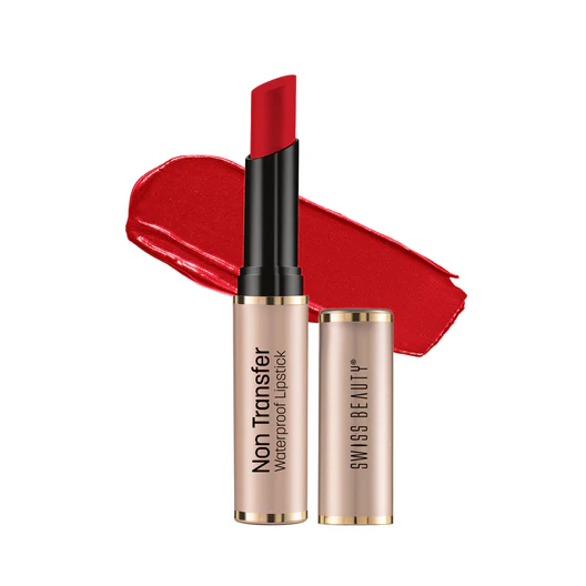 Swiss Beauty Non-Transfer Lipstick 406 Hot-Red