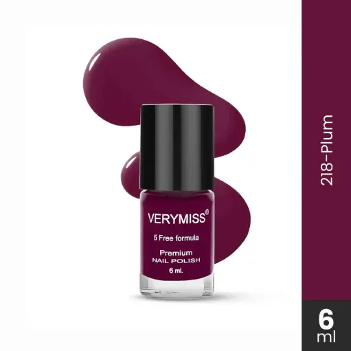 Vermiss Premium Non UV Gel Nail Polish 218 Plum