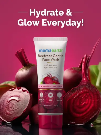 Mamaearth Beetroot Gentle Face Wash With Hyaluronic Acid - 100ml
