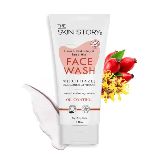 The Skin Story French Red Clay And Rose Hip Facewash 100g