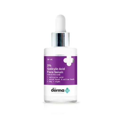 The Derma Co. 2% Salicylic Acid Face Serum For Active Acne 10ml