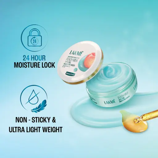 Lakme Peach Milk Vit E Gel Moisturizer, Lightweight Gel to Hydrate Skin | With Vitamin E -200gm