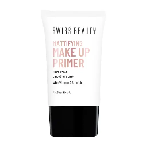 Swiss Beauty Make Up Primer Oil Free Mattifying Long Lasting Base Primer - 30 Ml 