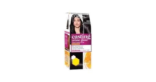 Loréal Paris Casting Creme Gloss Pack Hair Colour Cream, 200 Ebony 