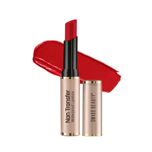 Swiss Beauty Non-Transfer Lipstick 406 Hot-Red