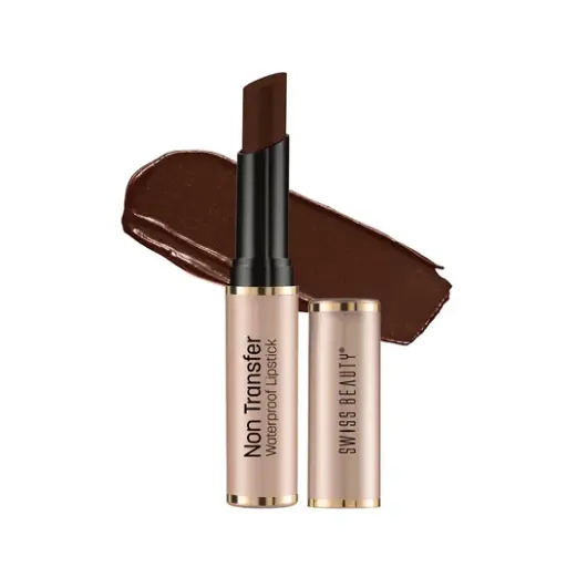 Swiss Beauty Non-Transfer Lipstick 420 Dark-Brown